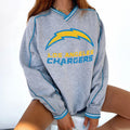 Los Angeles Chargers V-neck Pullover Sweatshirt