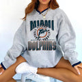 Miami Dolphins V-neck Pullover Sweatshirt