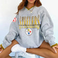 Pittsburgh Steelers V-neck Pullover Sweatshirt