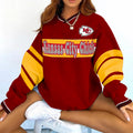 Kansas City Chiefs V-neck Pullover Sweatshirt