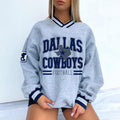 Dallas Cowboys V-neck Pullover Sweatshirt