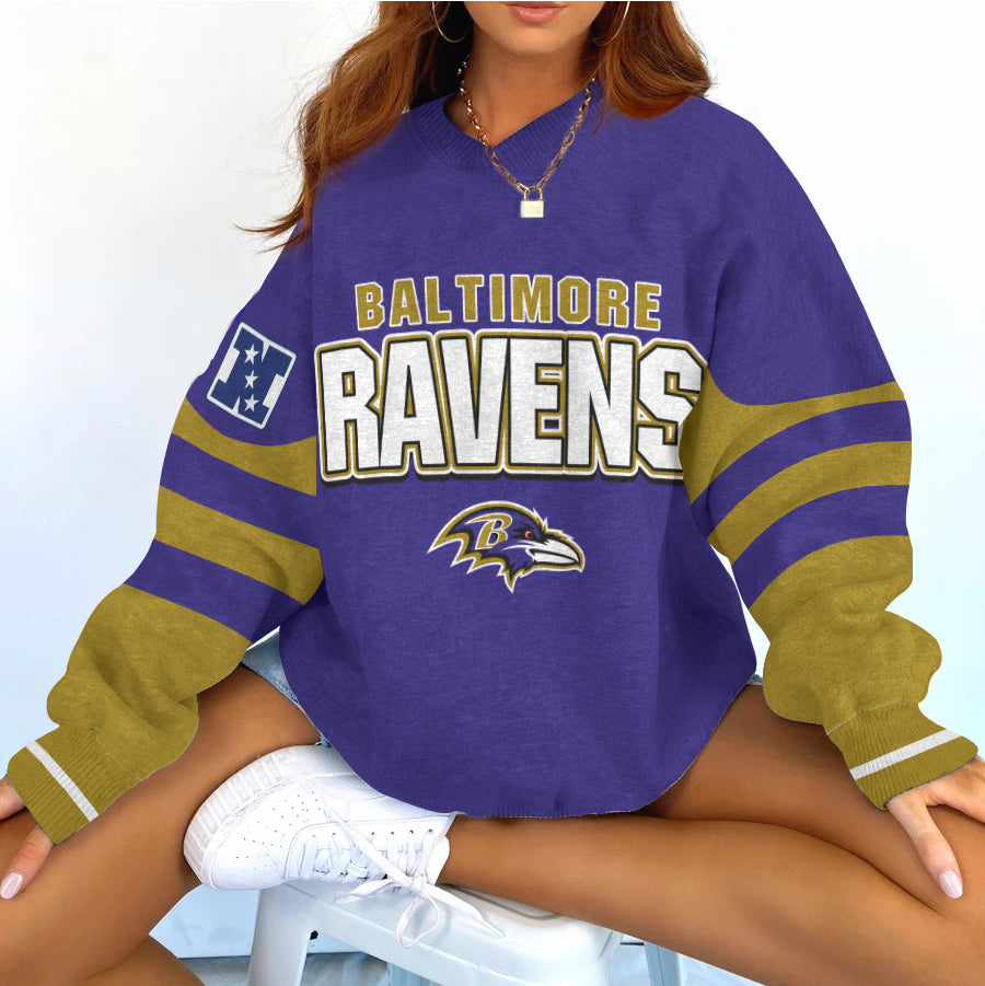 Baltimore Ravens V-neck Pullover Sweatshirt