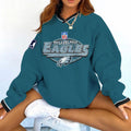 Philadelphia Eagles V-neck Pullover Sweatshirt