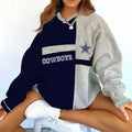 Dallas Cowboys V-neck Pullover Sweatshirt