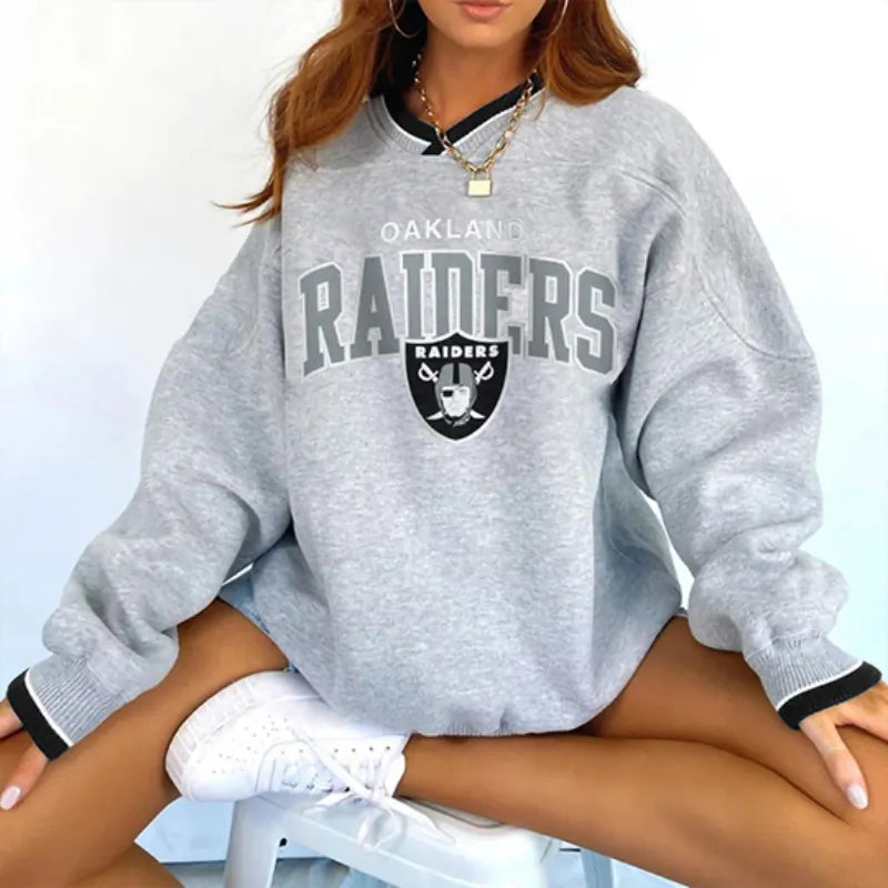 Las Vegas Raiders V-neck Pullover Sweatshirt