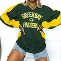 Green Bay Packers V-neck Pullover Sweatshirt