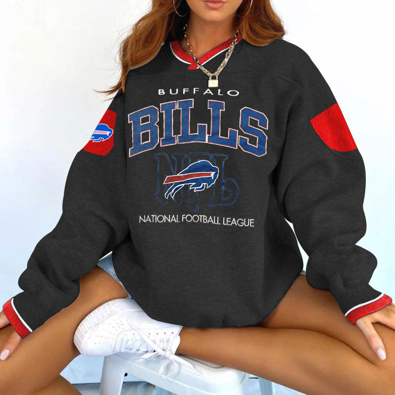 Buffalo Bills V-neck Pullover Sweatshirt