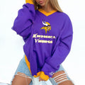 Minnesota Vikings V-neck Pullover Sweatshirt