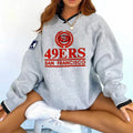 San Francisco 49ers V-neck Pullover Sweatshirt