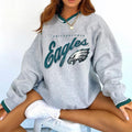 Philadelphia Eagles V-neck Pullover Sweatshirt
