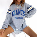 New York Giants V-neck Pullover Sweatshirt