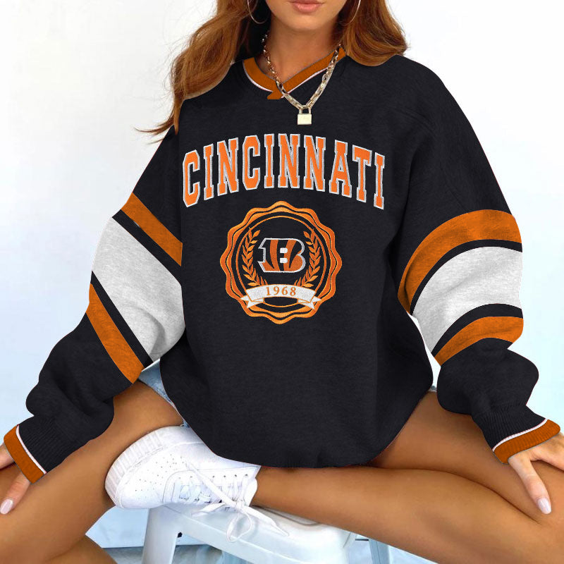 Cincinnati Bengals V-neck Pullover Sweatshirt
