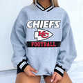 Kansas City Chiefs V-neck Pullover Sweatshirt