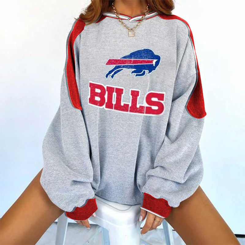Buffalo Bills V-neck Pullover Sweatshirt
