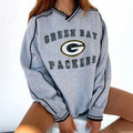 Green Bay Packers V-neck Pullover Sweatshirt