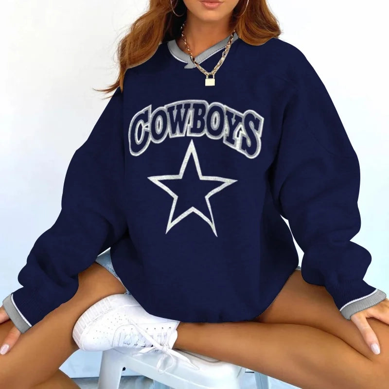 Dallas Cowboys V-neck Pullover Sweatshirt