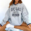 Dallas Cowboys V-neck Pullover Sweatshirt
