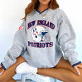 New England Patriots  V-neck Pullover Sweatshirt