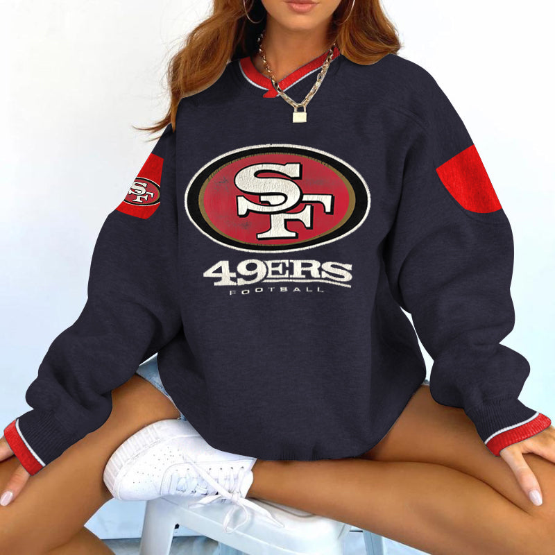 San Francisco 49ers V-neck Pullover Sweatshirt