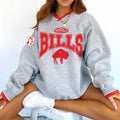 Buffalo Bills V-neck Pullover Sweatshirt