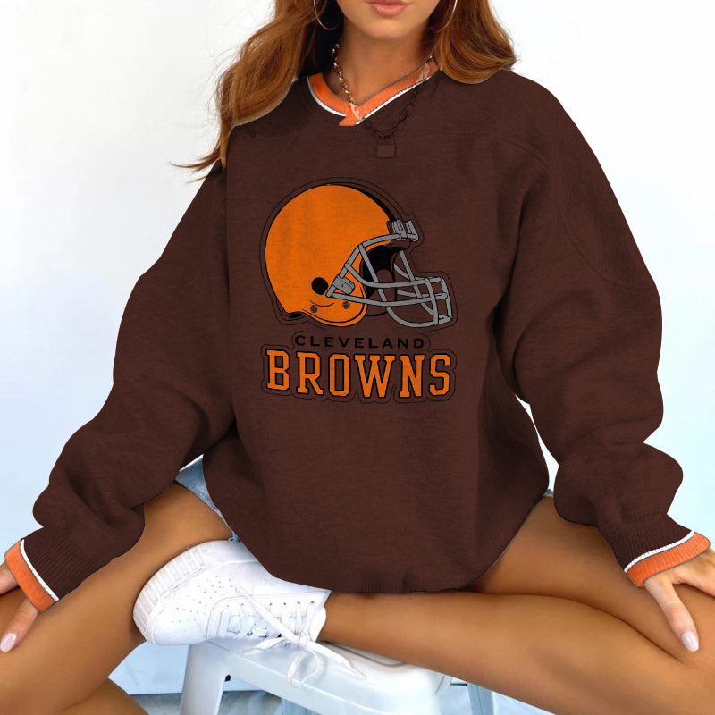 Cleveland Browns V-neck Pullover Sweatshirt