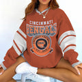 Cincinnati Bengals V-neck Pullover Sweatshirt