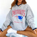 New England Patriots V-neck Pullover Sweatshirt
