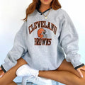 Cleveland Browns V-neck Pullover Sweatshirt