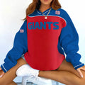New York Giants V-neck Pullover Sweatshirt