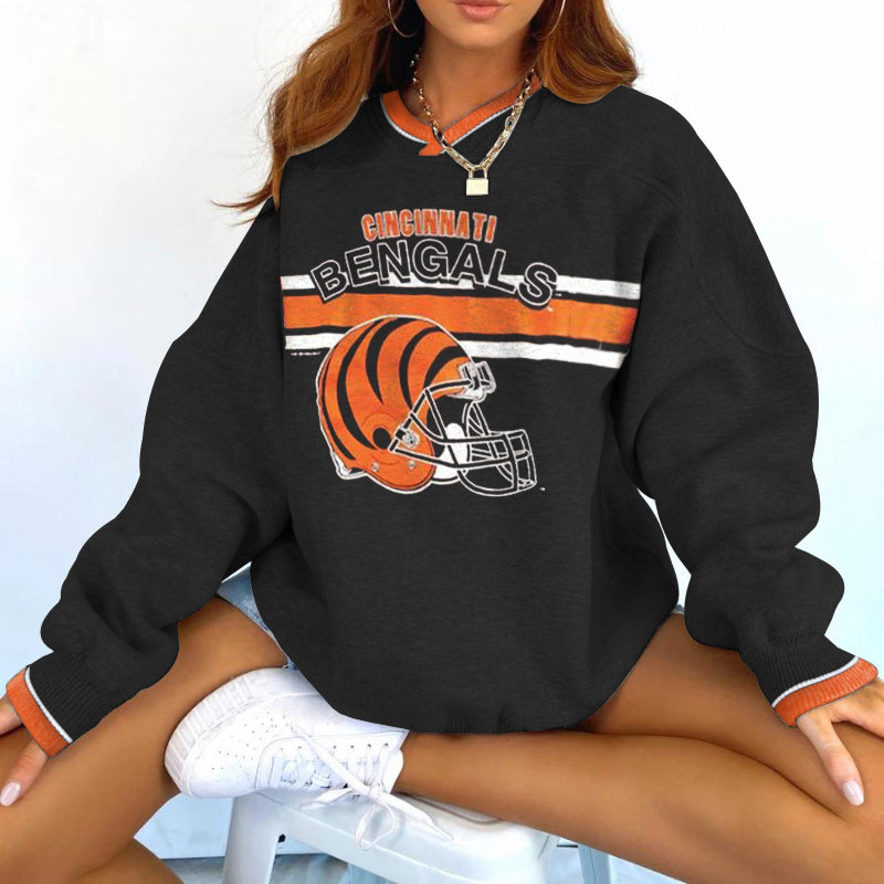 Cincinnati Bengals V-neck Pullover Sweatshirt