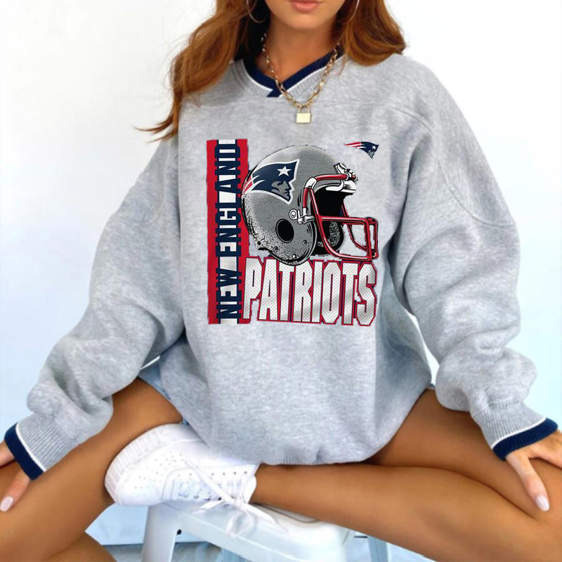 New England Patriots V-neck Pullover Sweatshirt