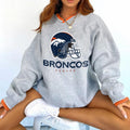 Denver Broncos V-neck Pullover Sweatshirt
