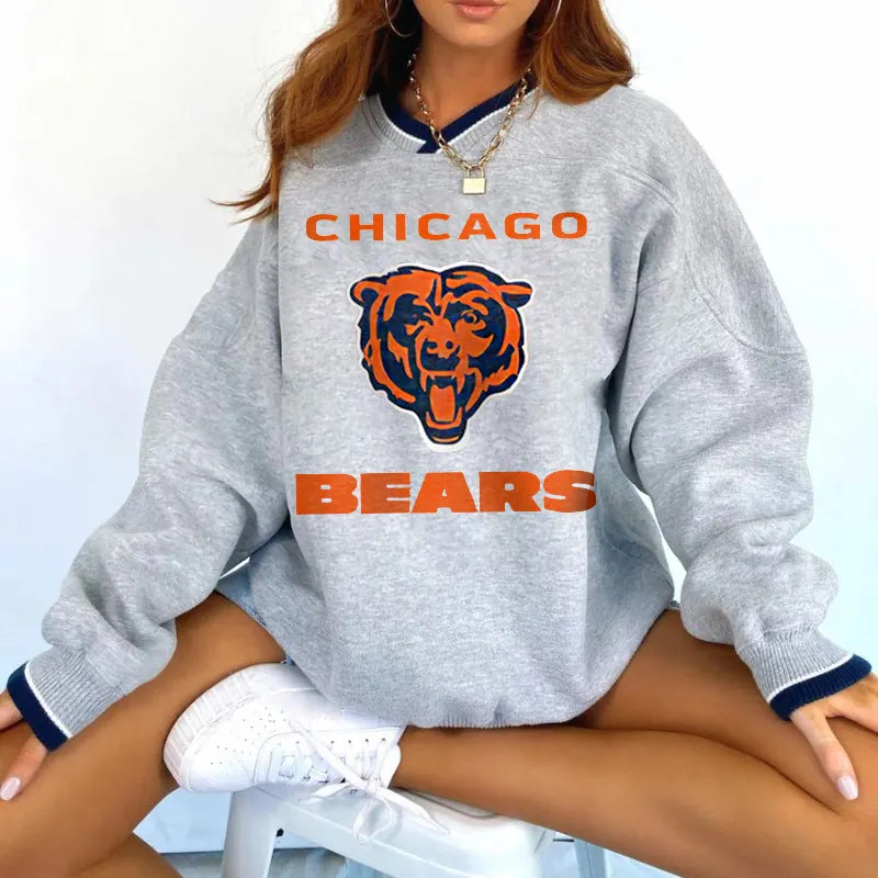 Chicago Bears V-neck Pullover Sweatshirt