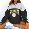 Pittsburgh Steelers V-neck Pullover Sweatshirt