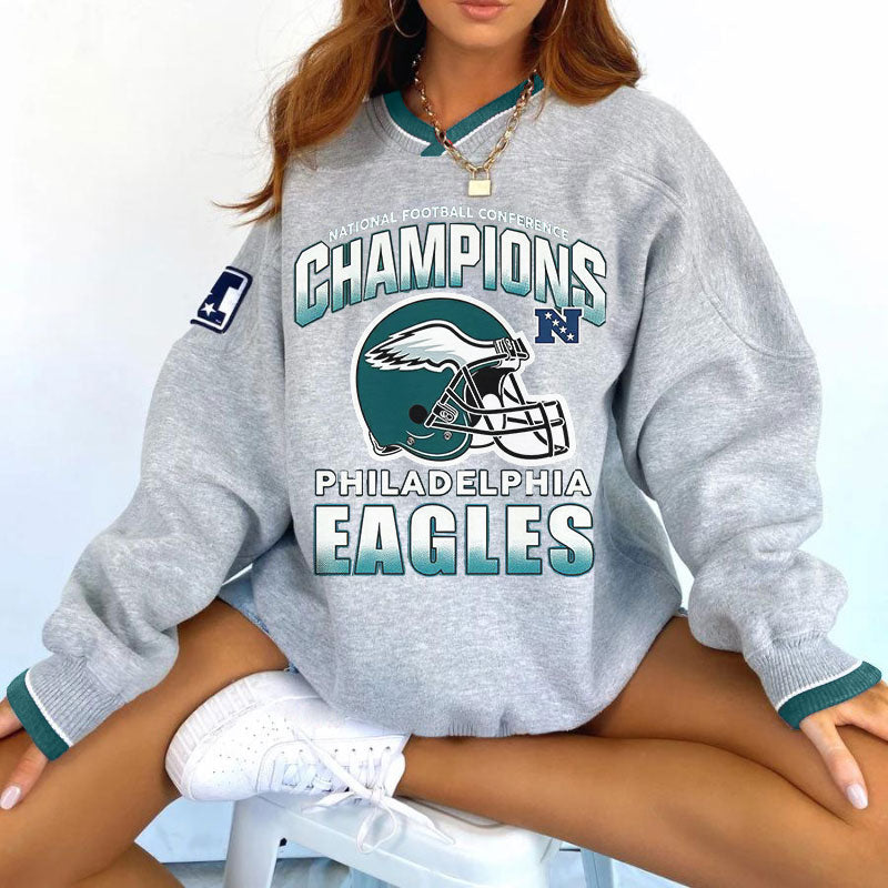 Philadelphia Eagles V-neck Pullover Sweatshirt
