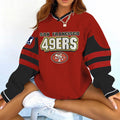 San Francisco 49ers V-neck Pullover Sweatshirt