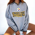 Pittsburgh Steelers V-neck Pullover Sweatshirt