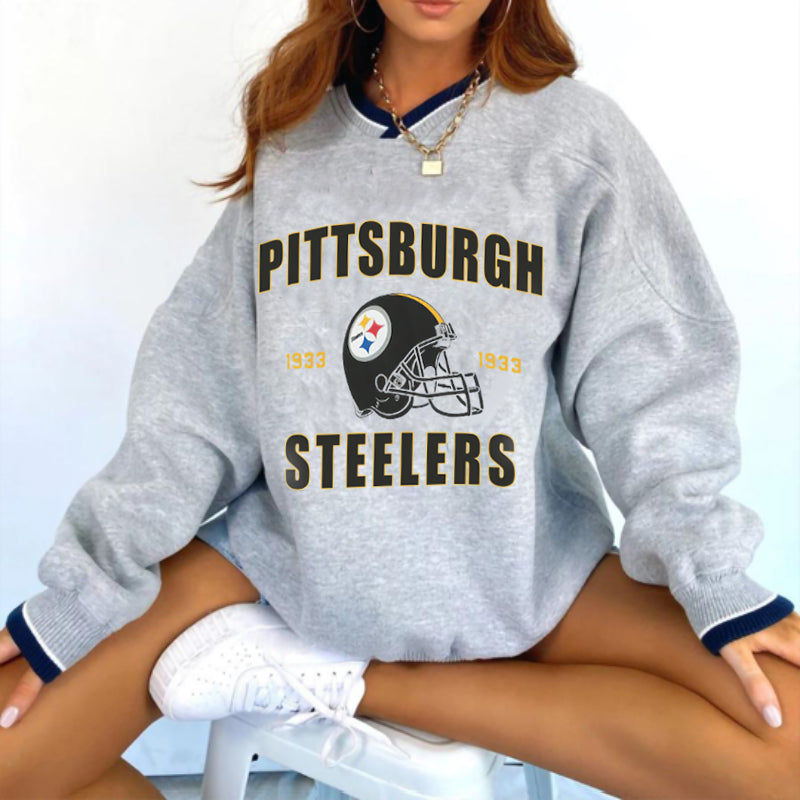 Pittsburgh Steelers V-neck Pullover Sweatshirt