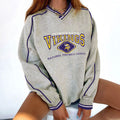 Minnesota Vikings V-neck Pullover Sweatshirt