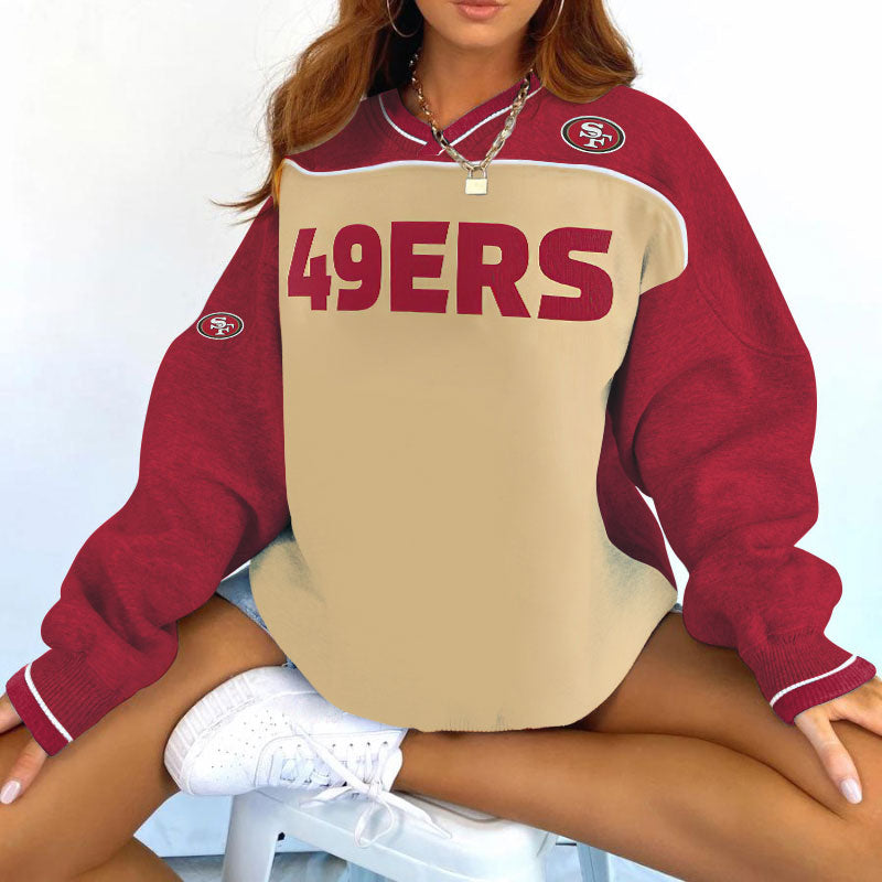 San Francisco 49ers V-neck Pullover Sweatshirt