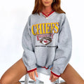 Kansas City Chiefs V-neck Pullover Sweatshirt