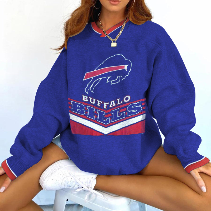 Buffalo Bills V-neck Pullover Sweatshirt