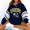 Pittsburgh Steelers V-neck Pullover Sweatshirt