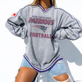 New England Patriots V-neck Pullover Sweatshirt