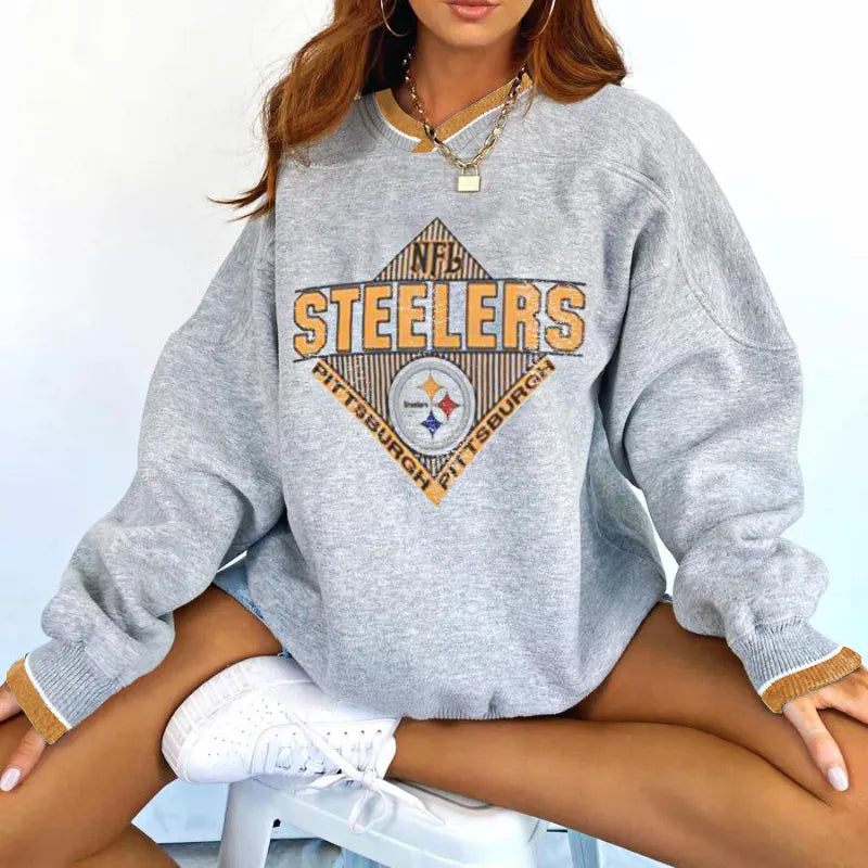 Pittsburgh Steelers V-neck Pullover Sweatshirt