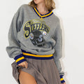 Pittsburgh Steelers V-neck Pullover Sweatshirt