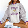 Minnesota Vikings V-neck Pullover Sweatshirt
