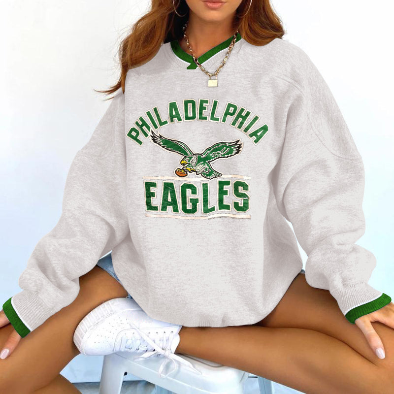 Philadelphia Eagles V-neck Pullover Sweatshirt