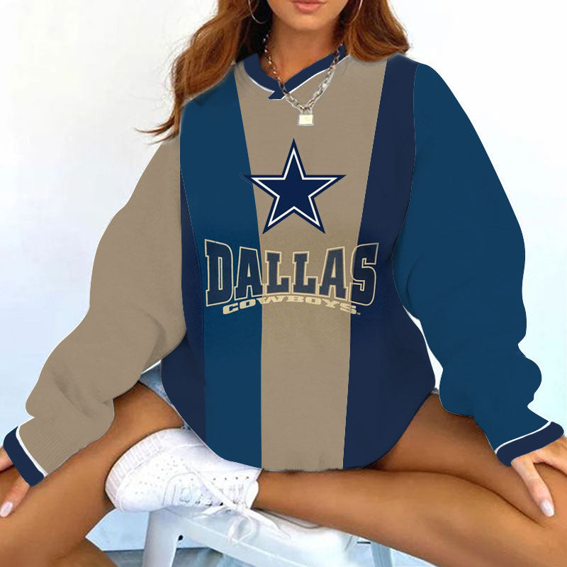 Dallas Cowboys V-neck Pullover Sweatshirt